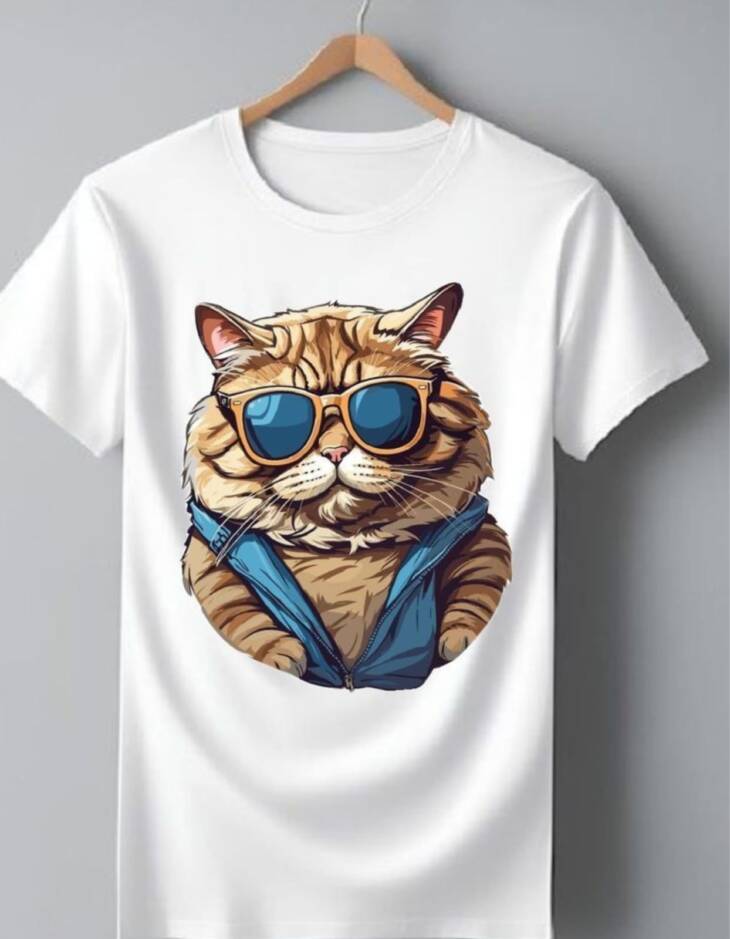 COOL CAT GRAPHIC T-SHIRT