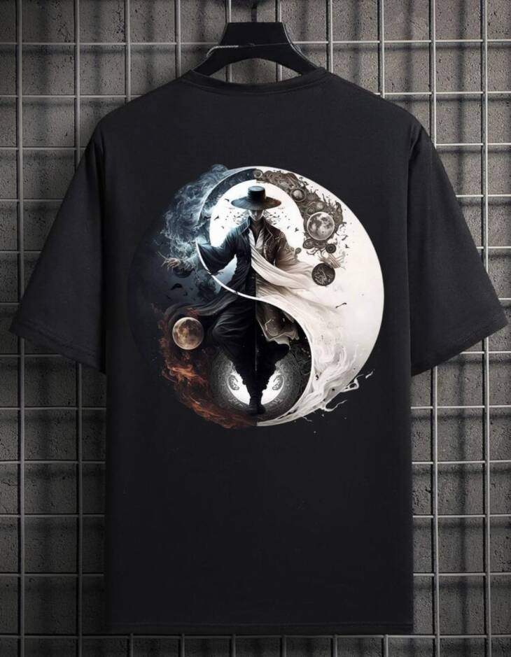 Yin-Yang Guardian Oversized T-Shirt