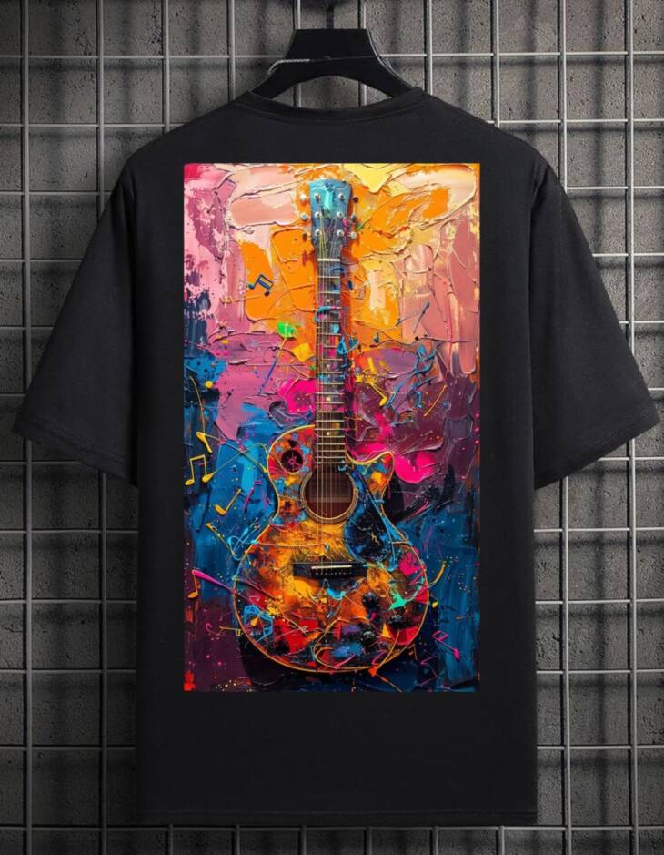 MELODIC VIBES GUITAR T-SHIRT