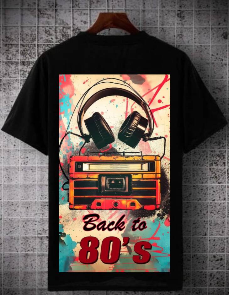 Music Theme Oversized T-Shirt