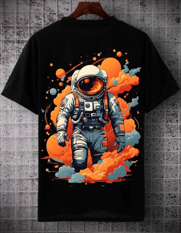 Astronaut in Clouds Graphics T- shirt Print