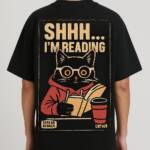Shhh… I’m Reading Oversized Graphic T-Shirt